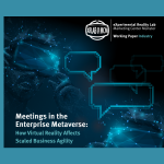 Meetings in the Enterprise Metaverse: How Virtual Reality Affects Scaled Business Agility